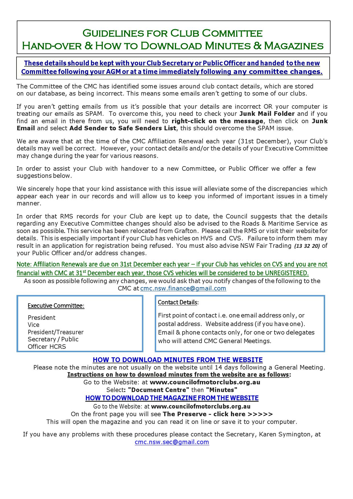 CMC Guidlines Club Changover 000001